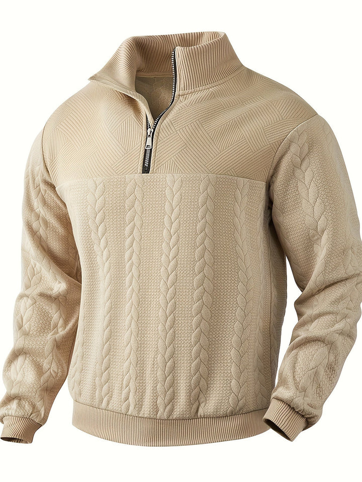 Rafael - Vintage herentrui met ritssluiting