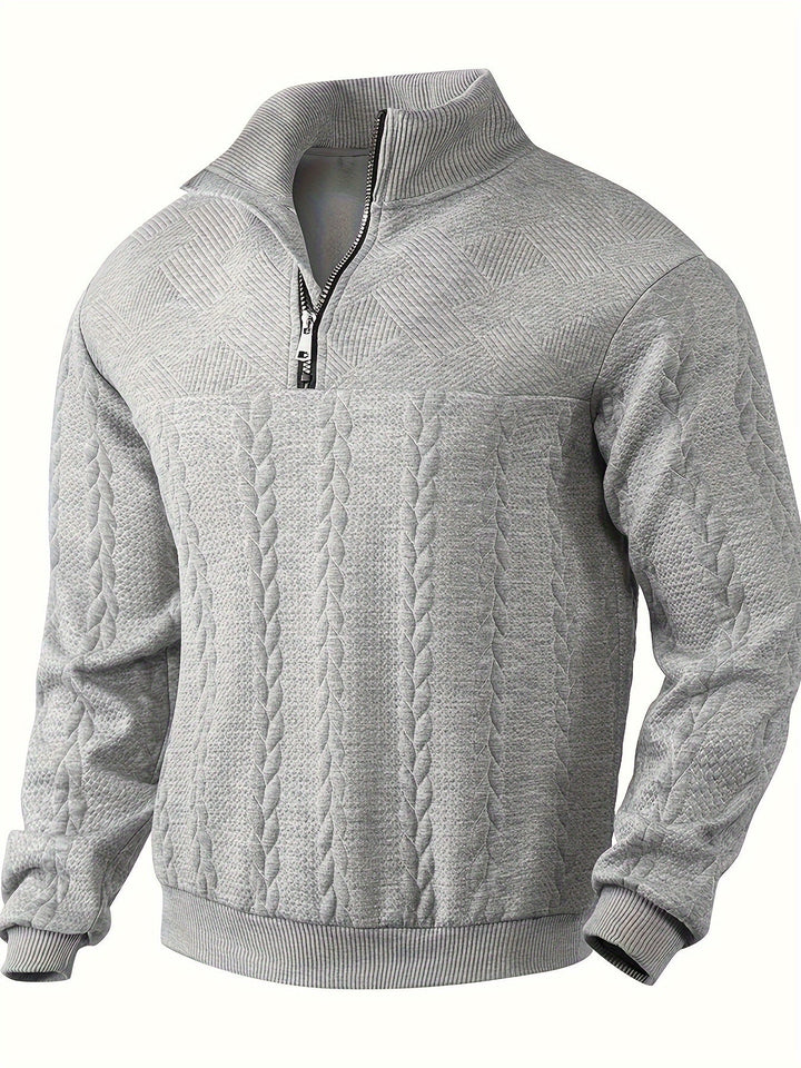 Rafael - Vintage herentrui met ritssluiting