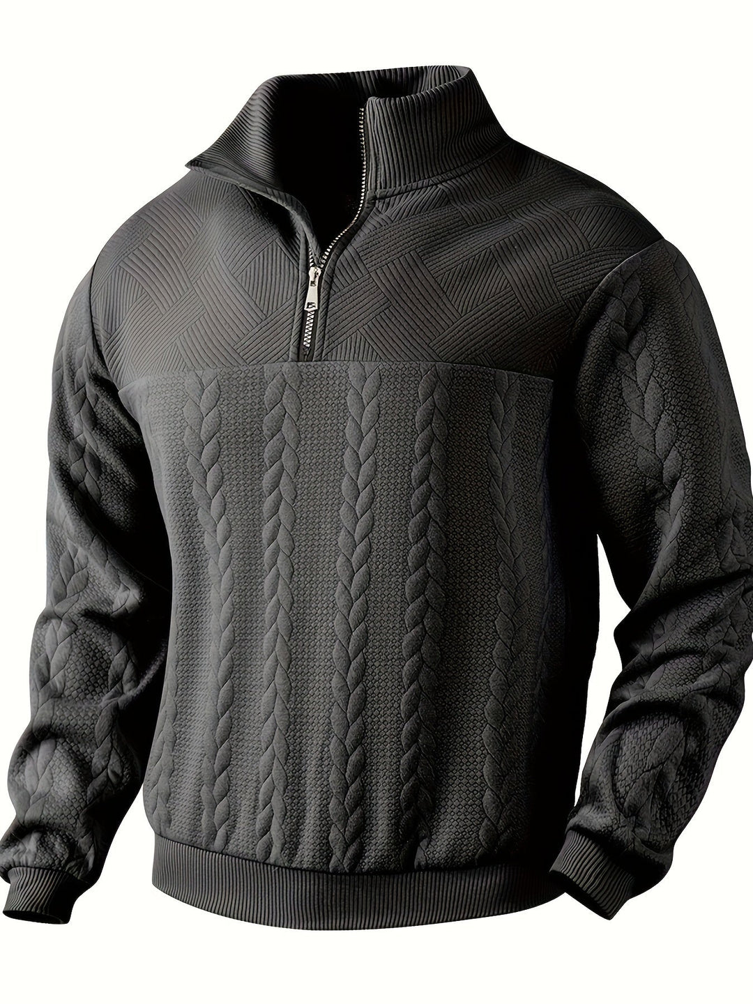 Rafael - Vintage herentrui met ritssluiting