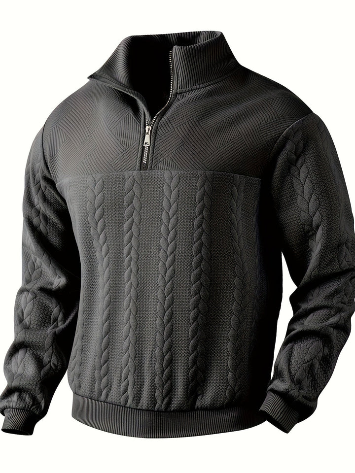 Rafael - Vintage herentrui met ritssluiting